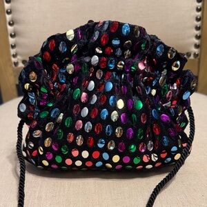 Vintage Grace Chuang Multicolor Velvet Mini Bag